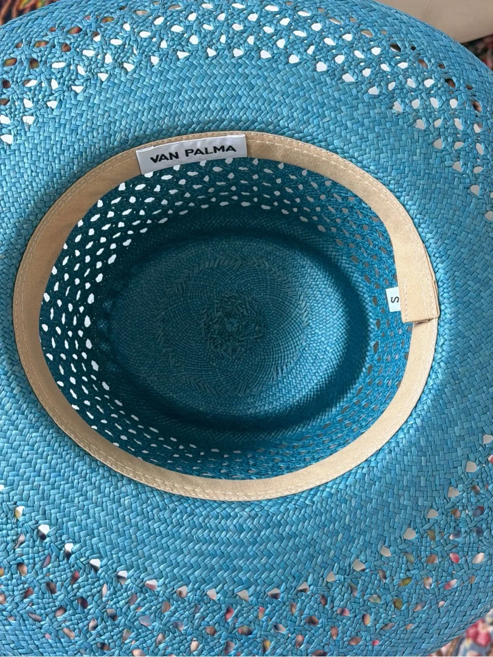 Teal Wide-Brim Woven Sun Hat - Women Accessories